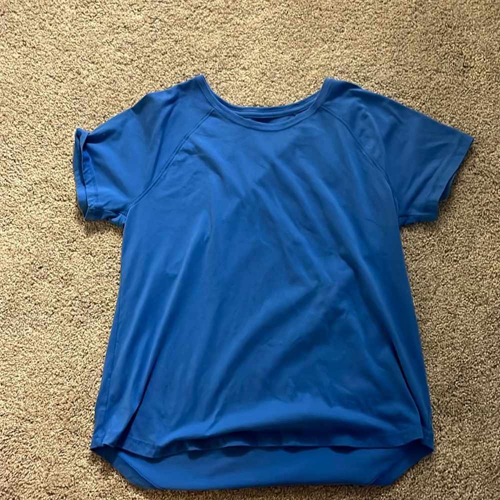 Blue tek gear shirt